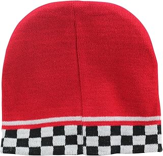 Beanie Cap 8-in Hat Comes in 16 Colors and Designs Reversible Red