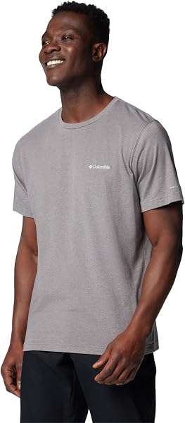 Columbia Mens Thistletown Hills Short Sleeve T-Shirt, City Grey Heather, Large - 4