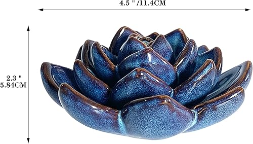 Vista 19 de Mesa de cerámica suculenta flores con base estable, mesa decorativa hecha a mano 3D (Cactus)