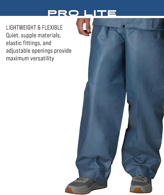 FROGG TOGGS Men's Pro Lite Rain Suit, Waterproof Rain Jacket and Pant Set