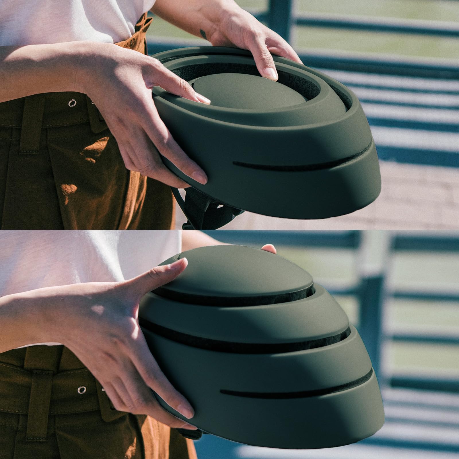 CLOSCA Casco pieghevole per bicicletta e monopattino elettrico omologato unisex adulto