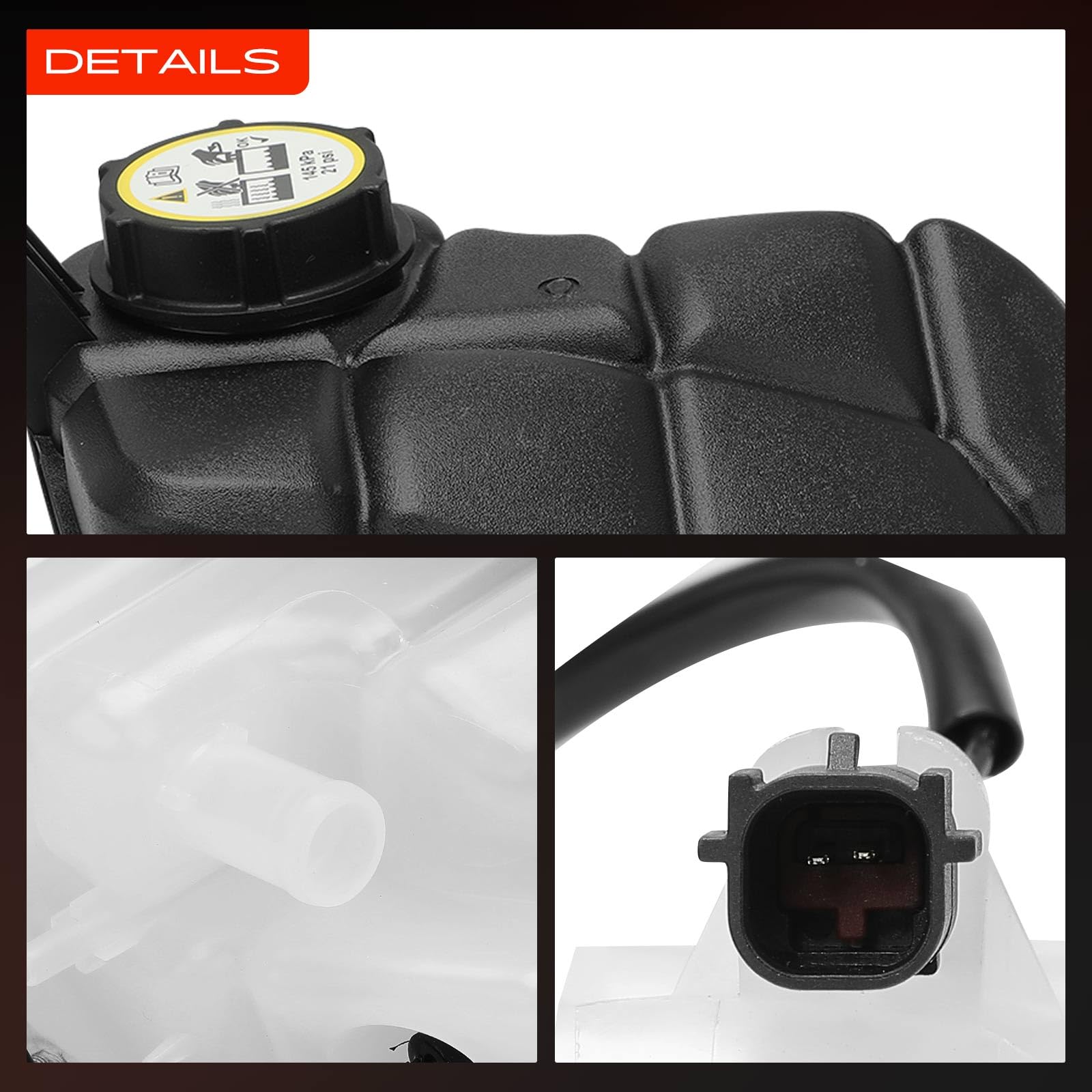 Frankberg Depósito de expansión con tapa 31200320 | Compatible con: S80 II 124, S60 II 134, XC70 II 136, S80 II AS, V60 155 157, XC60 156, XC70II, V70 III BW
