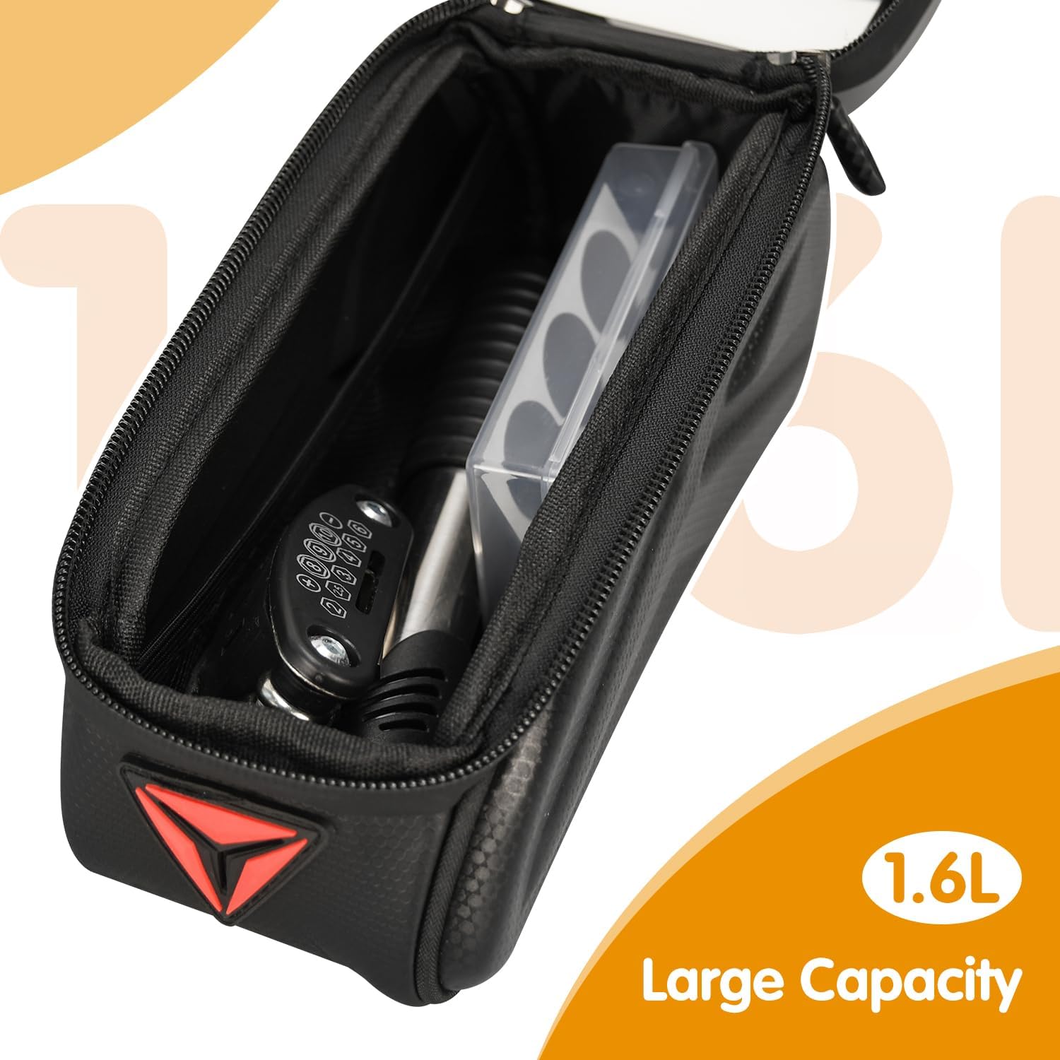 Bike Repair Kit, Bike Bag With Tire Pump, Bike Multitool, Allen Wrenches image 3