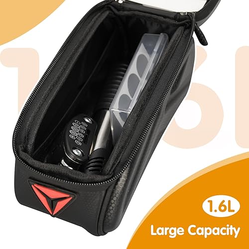 Miniatura 3 de Kit de reparación de bicicletas, bolsa de reparación de bicicletas con bomba de neumáticos, kit de herramientas de bicicleta para viajes de