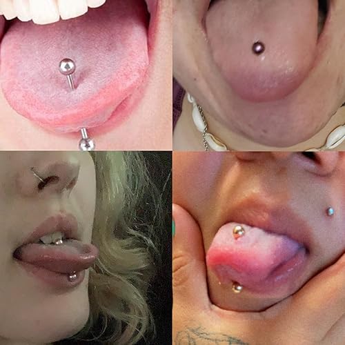 Miniatura 5 de MODRSA 14g 16g Nipple Rings Tongue Rings 14 Gauge Surgical Steel Nipple Bar Barbell 14mm 16mm 18mm Silver Rose Gold Black Tongue Piercing Jewelry