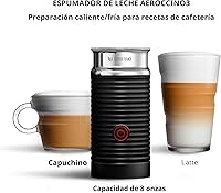 Vista 6 de Nespresso Vertuo Plus Deluxe de De'Longhi - Cafetera para café y espresso, color negro mate con espumador de leche Aeroccino