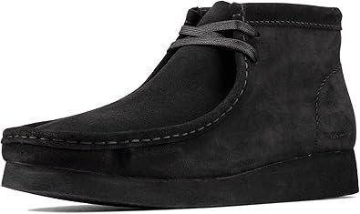 clark wallabees black