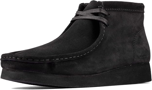 mens wallabees black