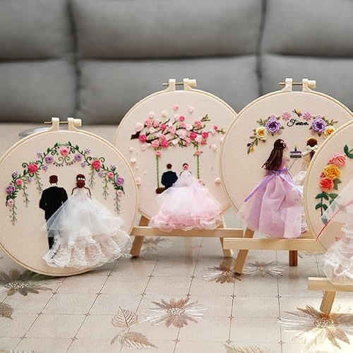 Miniatura 5 de YIZUNNU Kit de bordado para principiantes adultos, principiantes, kit de bordado con patrones de instrucciones (idioma español no garantizado),