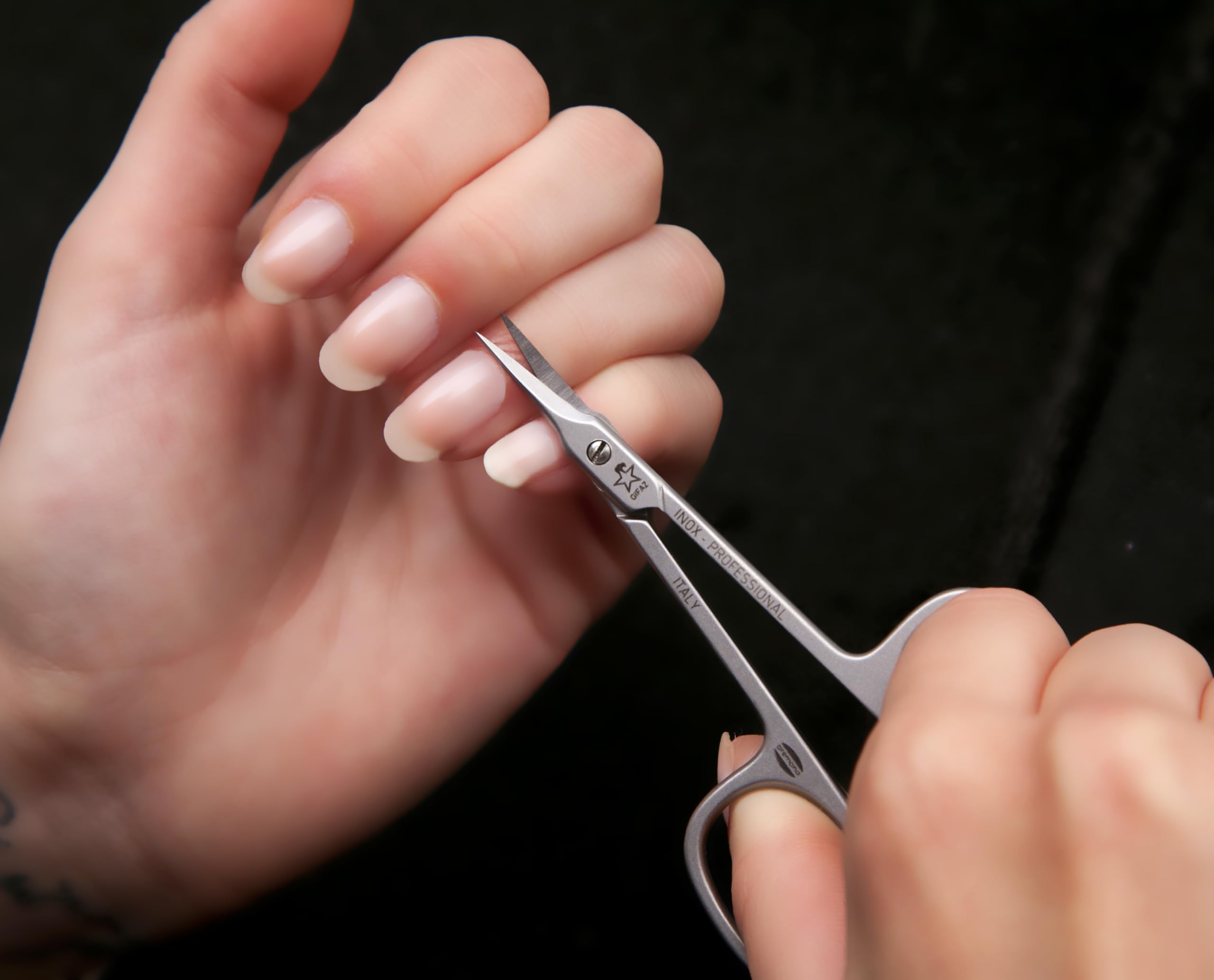 FORBICI PER PELLE A LANCIA - MANICURE - INOX PROFESSIONALE