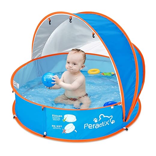 Toddler Wading Pool with UV Sun Shelter - $31.99