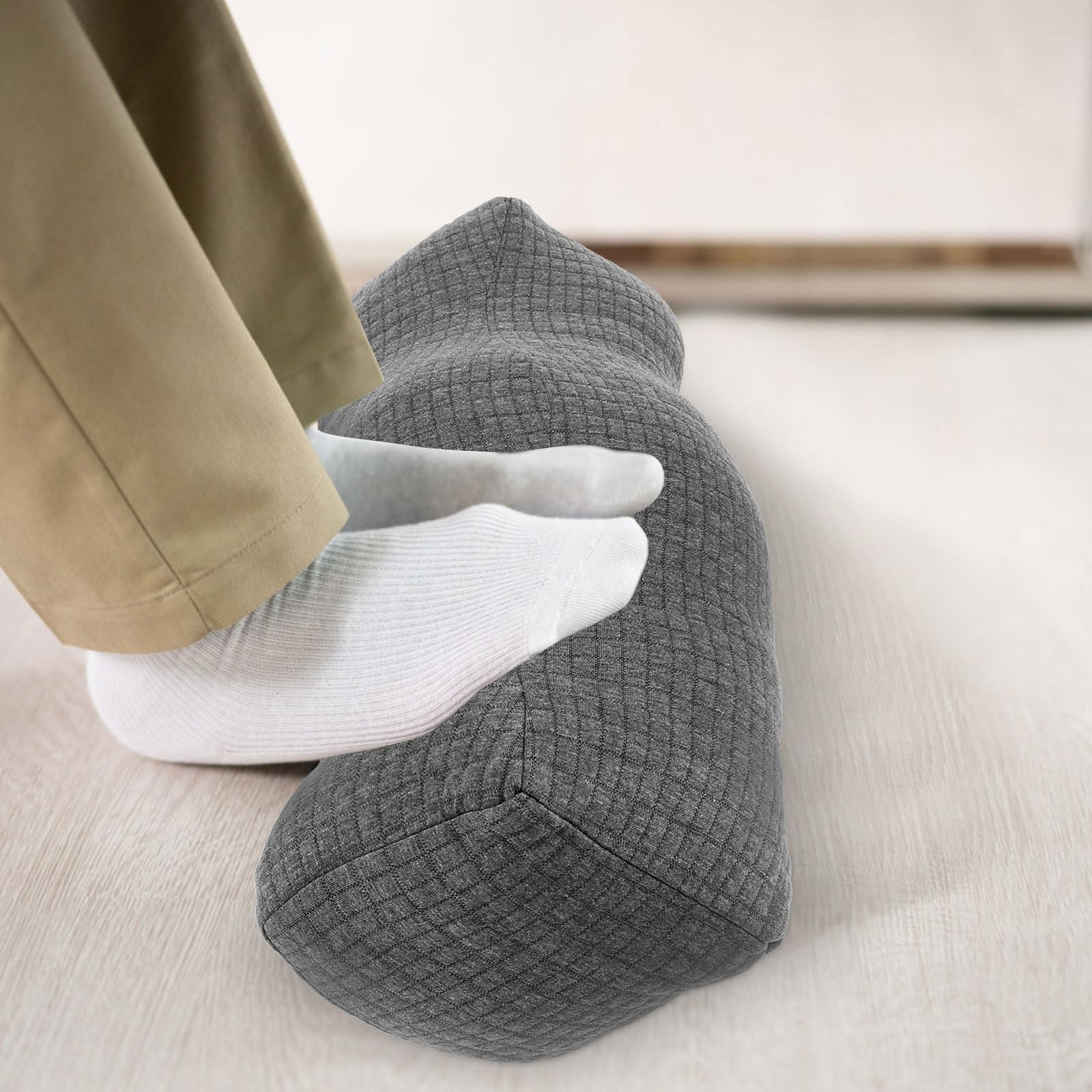 EXCEART Oreiller Repose-Jambes Ergonomique Coussin De Jambe SuréLevé pour Bureau Maison AméLiore Circulation Sanguine Soulage Pression Pieds Confortable 21.65 X 7.09 X 5.91 Pouces