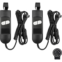 2 Set 2 Button 5 Pin Remote Hand Control Replacement for Power Recliner Lift Chairs Electric Sofa