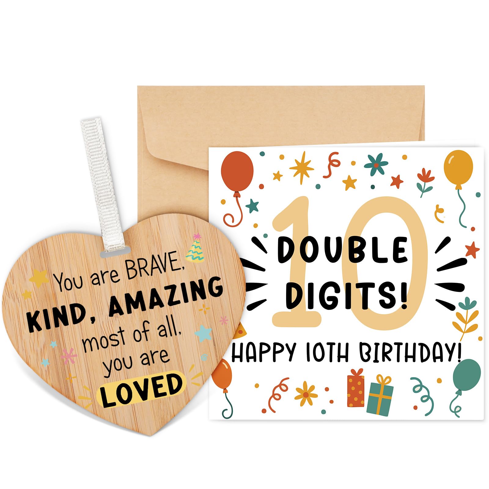 Tulolvae Gifts for 10 Year Old Girls Boys, Bitrthday Cards 10th Daughter — image 1