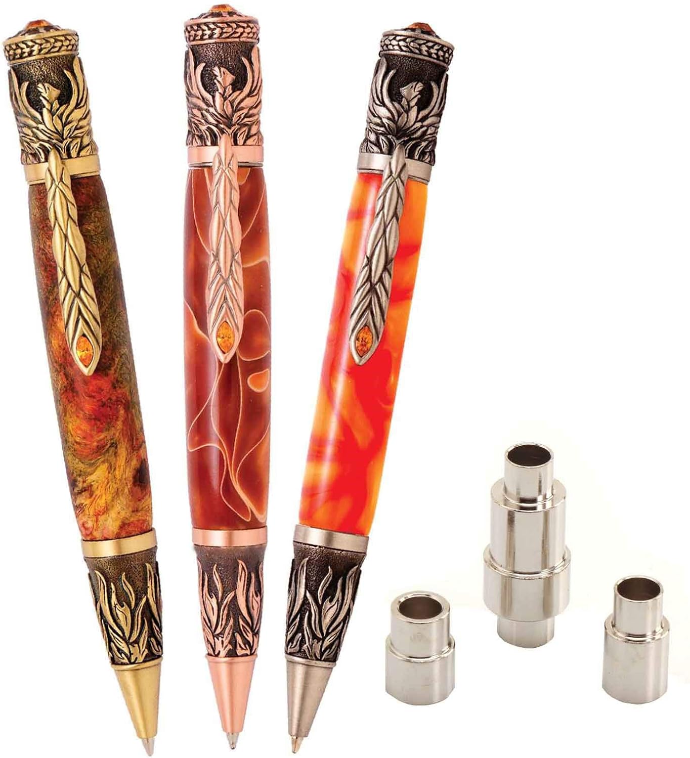 Penn State Industries PKRISESS Phoenix Rising Twist Ballpoint Pen Kit Starter Package Woodturning Project
