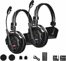 SYNCO XTALK X2 インカム 2個 ワイヤレスインカムヘッドセット Amazon | SYNCO Xtalk X2 2.4Gワイヤレスヘッドセット マイク