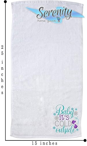 Miniatura 4 de Christmas Decor  Decorative Kitchen and Bath Hand Towels  It's To A Lot  Winter Novelty  White Towel Home Holiday Decorations  Gift Present (Baby