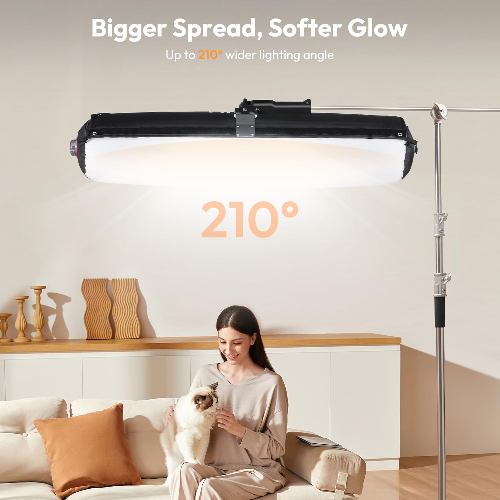 Amazon.com : Ulanzi AL120 120W Bi Color Inflatable Tube LED Video