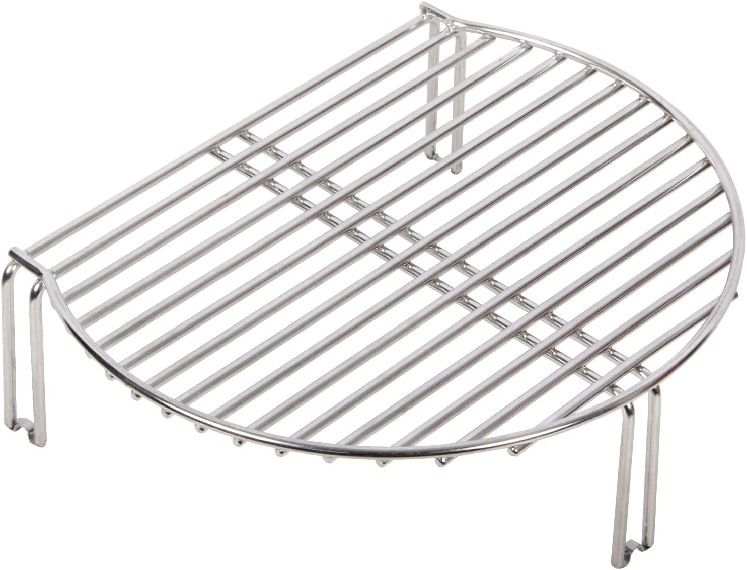 Vankey Grill Expander for Kamado Joe JR, All-in-one Stainless Cooking Grate Stack Rack fit Small Minimax Green Egg and Other Smoker Grill，Adds 60% More Extra Grilling Space