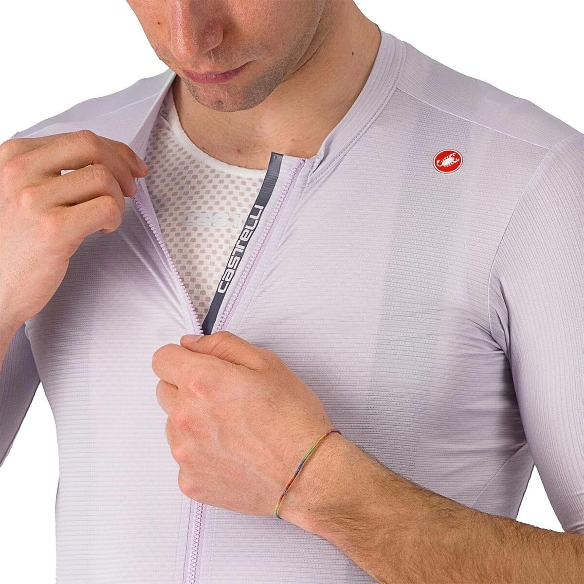 CASTELLI Espresso koszulka techniczna męska, Mglisty fiolet/ciemnoszary, 3XL