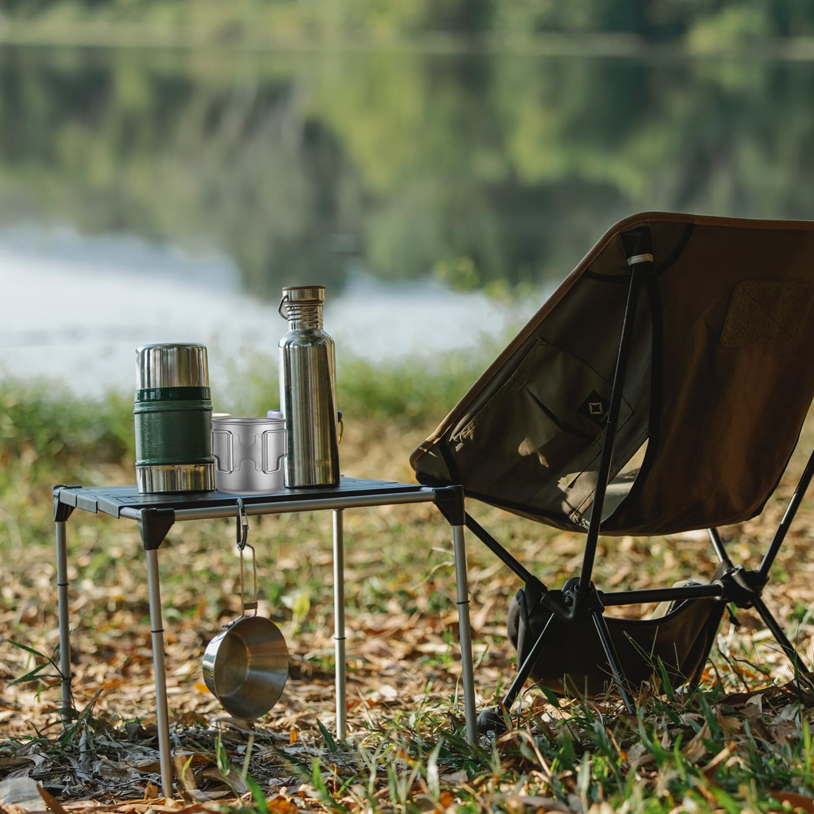 Tasse mit Klappbarem Griff Tragbarer Teebecher für Camping und Outdoor Aktivitäten Vielseitig Einsetzbar Leichtes Design Aufbewahrungstasche für Reisen und Bürogebrauch