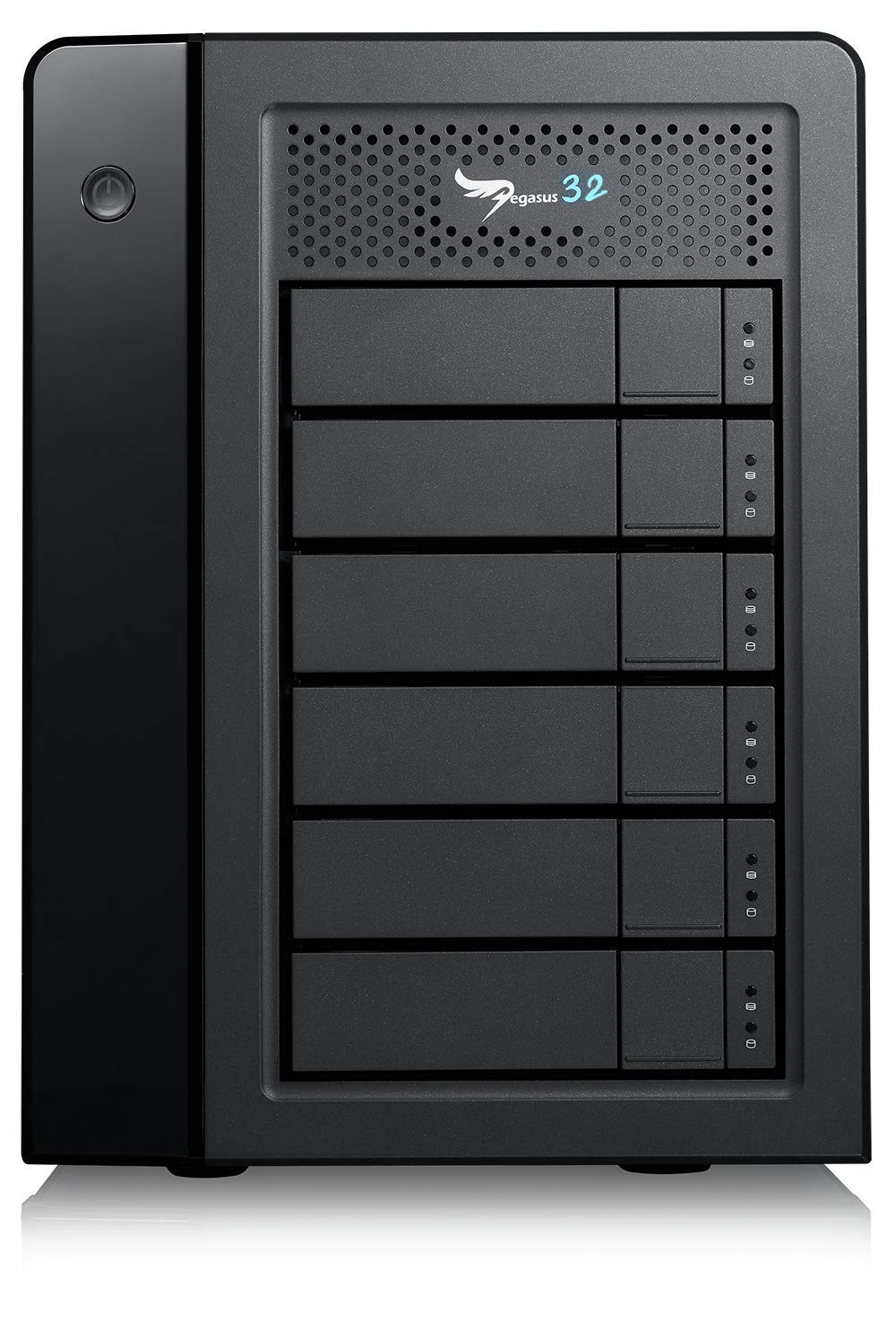 Promise Technology Pegasus32 R6 24TB 6x4TB Hybrid Thunderbolt 3 or USB32 Direct Attached RAID Storage High Performance External