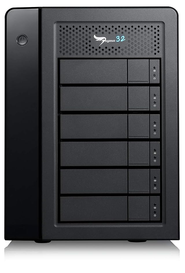Promise Technology Promise Pegasus32 R6 60TB 6x10TB Hybrid Thunderbolt 3 or USB32 Direct Attached RAID Storage High Performance