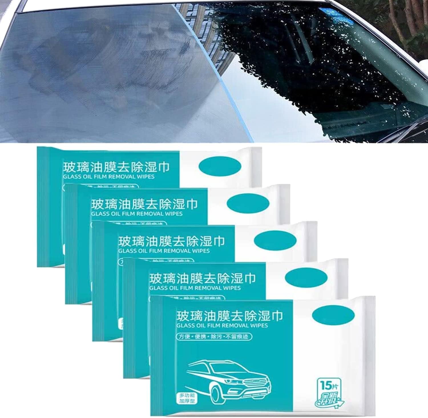 Car Glass Oil Film Removal Wipes,Car Window Glass Oil Film