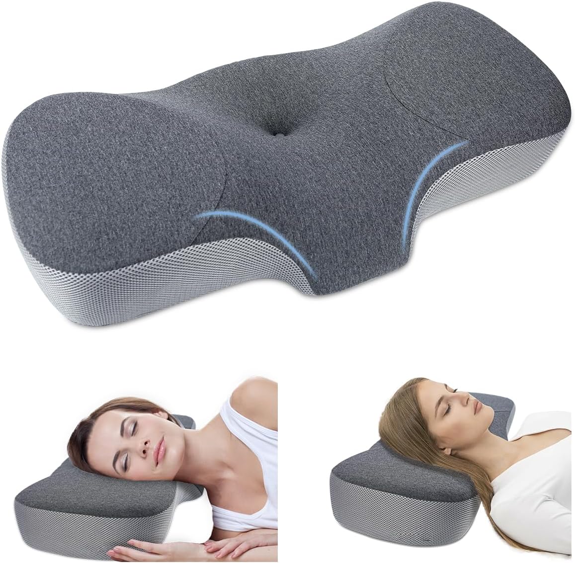 Cervical Pillow for Neck Pain Relief, Memory Foam Neck Pillow for
