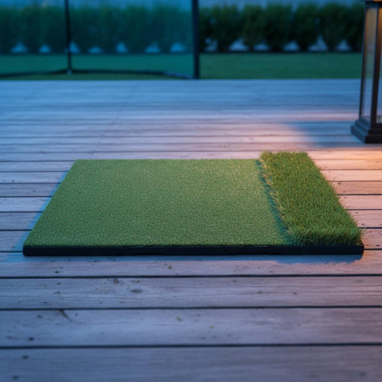 KESOTO Alfombrilla de Entrenamiento de Golf Tapete Campo Manta Colchoneta con Superficies de Práctica Variadas Rough con Diseño Que Protege Suelos Adecuada, 120-150cm, con Área De Bolas