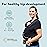 Cuddlebug Hands-Free Baby Carrier - Soft & Stretchy Wrap for Newborn to Toddler 7-35 lbs - One-Size-Fits-All Hip-Healthy Holder (Black)