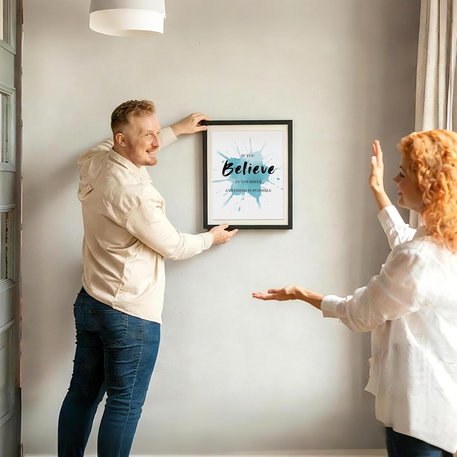 Hapons Watercolor Inspirational Wall Art Decor Posters, Colorful Inspirational Quotes Abstract Paint For Office Women Men Office Room Bedroom Living Room Wall Art Prints, Motivational Affirmations Wall Decor Pictures Gifts 8''x10'' 4 PCS Unframed - Image 6