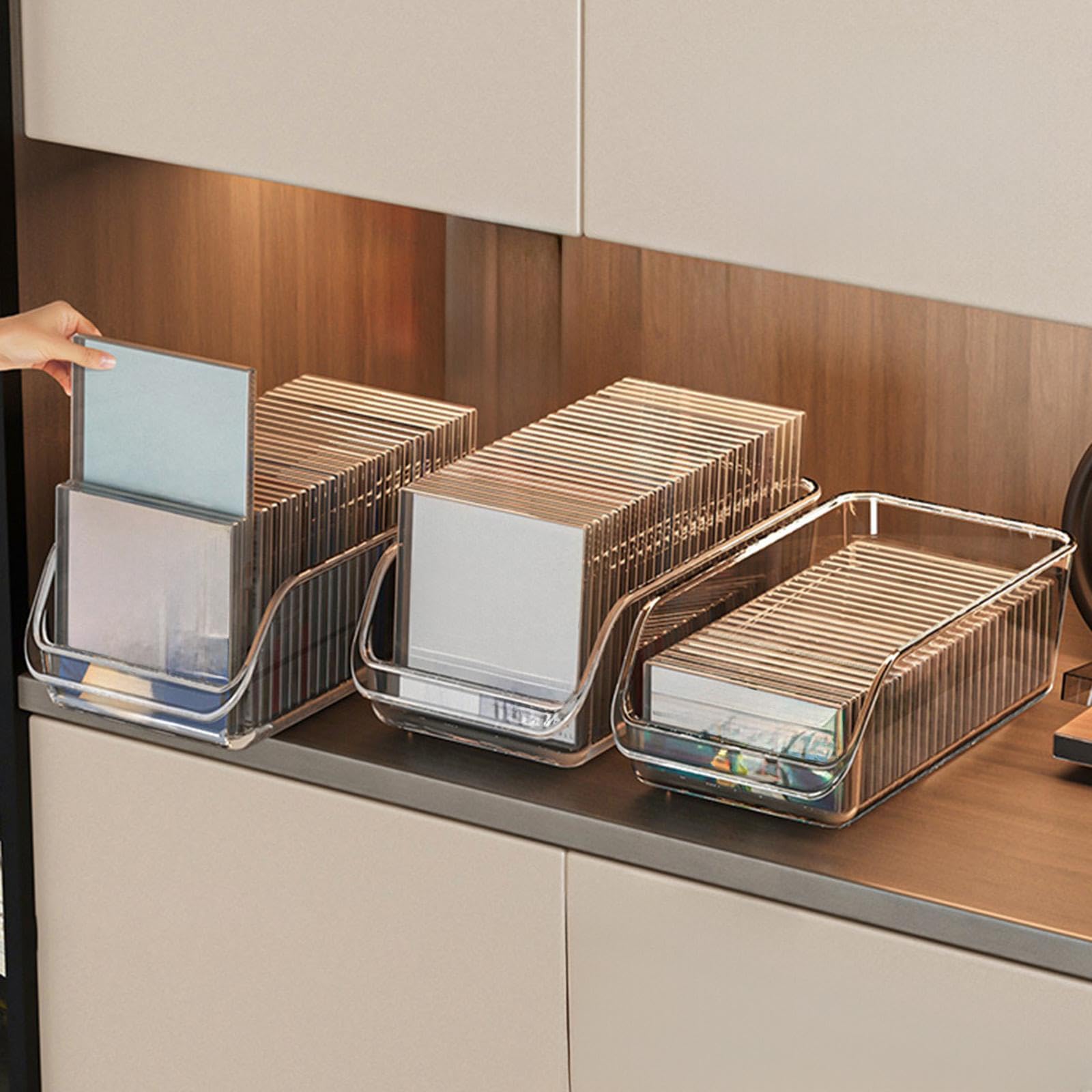 CD Storage Box Display Shelf Bin CD Organizer for Office Living Room Desktop 1 Piece|Furniture|CD & Video Racks-image-12