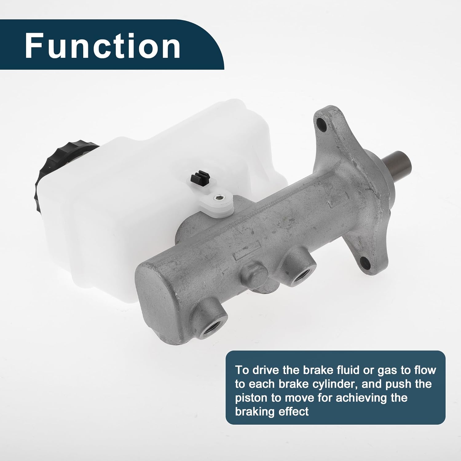 Brake Master Cylinder for Nissan Frontier 2005-2010 Durable No.46010EA300 Engine Compartment Hydraulic Master Cylinder Silver Tone,White 1 Pcs