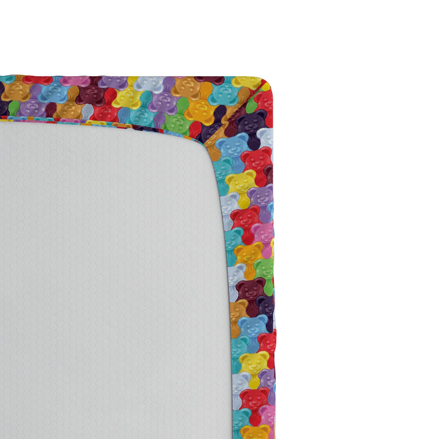 ABAKUHAUS Detto Lenzuolo con Angoli, Doodle Stars Testo, Morbido Tessuto Decorativo da Letto Tasca Elastica a Tutto Tondo, 135 x 190 cm, Pallida caffè e Nero