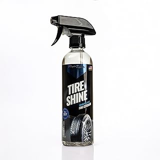 Tire Shine (16 fl oz) – Silicone-Based Tire Dressing for Long-Lasting Wet Look – High-Gloss Car Cleaning Supplies for Pro Detailing Results
