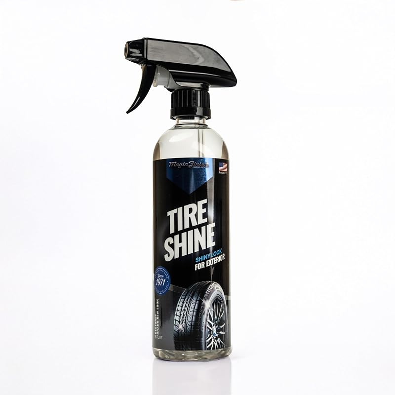 Brilho para Pneus Magic Finish à Base de Silicone, Acabamento Molhado e Alto Brilho, 480 mL
