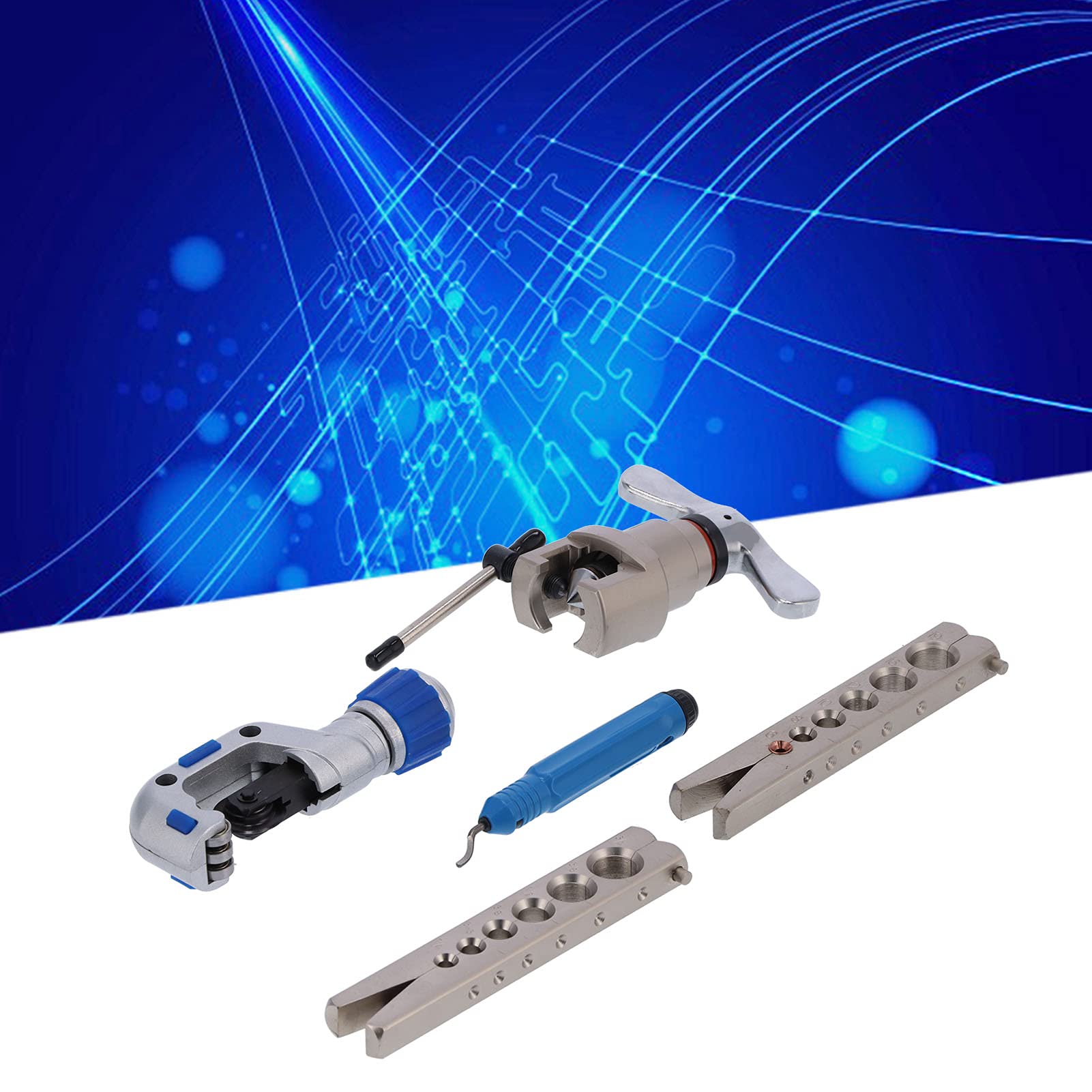 Herramienta de Desbarbado, Expansor Desbarbado Escariador Accesorios de Corte de Tubería Herramienta de Abocardado para Refrigeradores para el Hogar para Acondicionadores de Aire para
