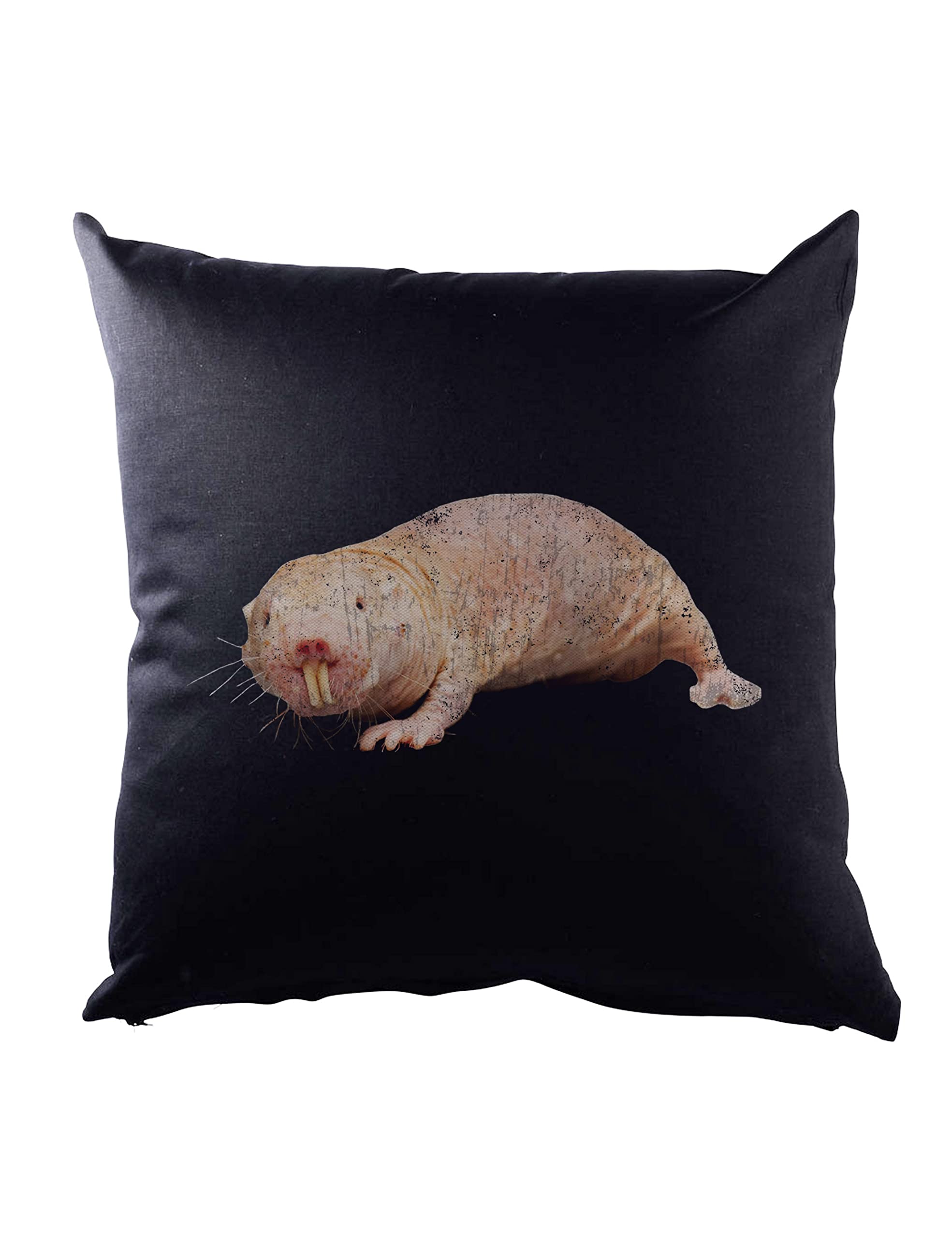 Urban Backwoods Naked Mole Rat Decorative Pillow Cushion