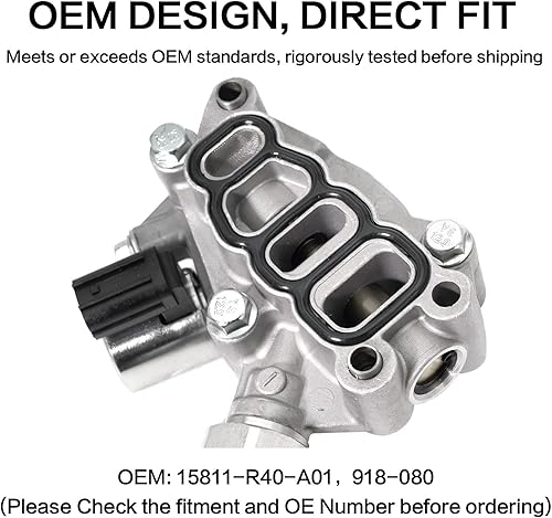 Miniatura 6 de Válvula variable del motor que sincroniza el solenoide VVT con el sensor con la junta, compatible con 3.0L 3.5L Honda Accord, Odyssey, piloto,