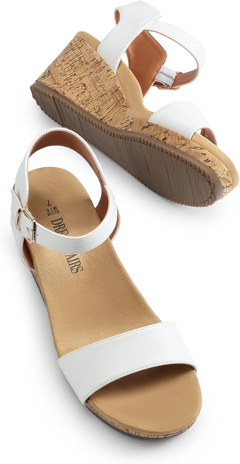 DREAM PAIRS Women's Open Toe Buckle Ankle Strap Platform Wedge Sandals for Women Summer Dressy Shoes | Women, Wedge, Platform, Open Toe, Ankle Strap, Buckle - Image 4