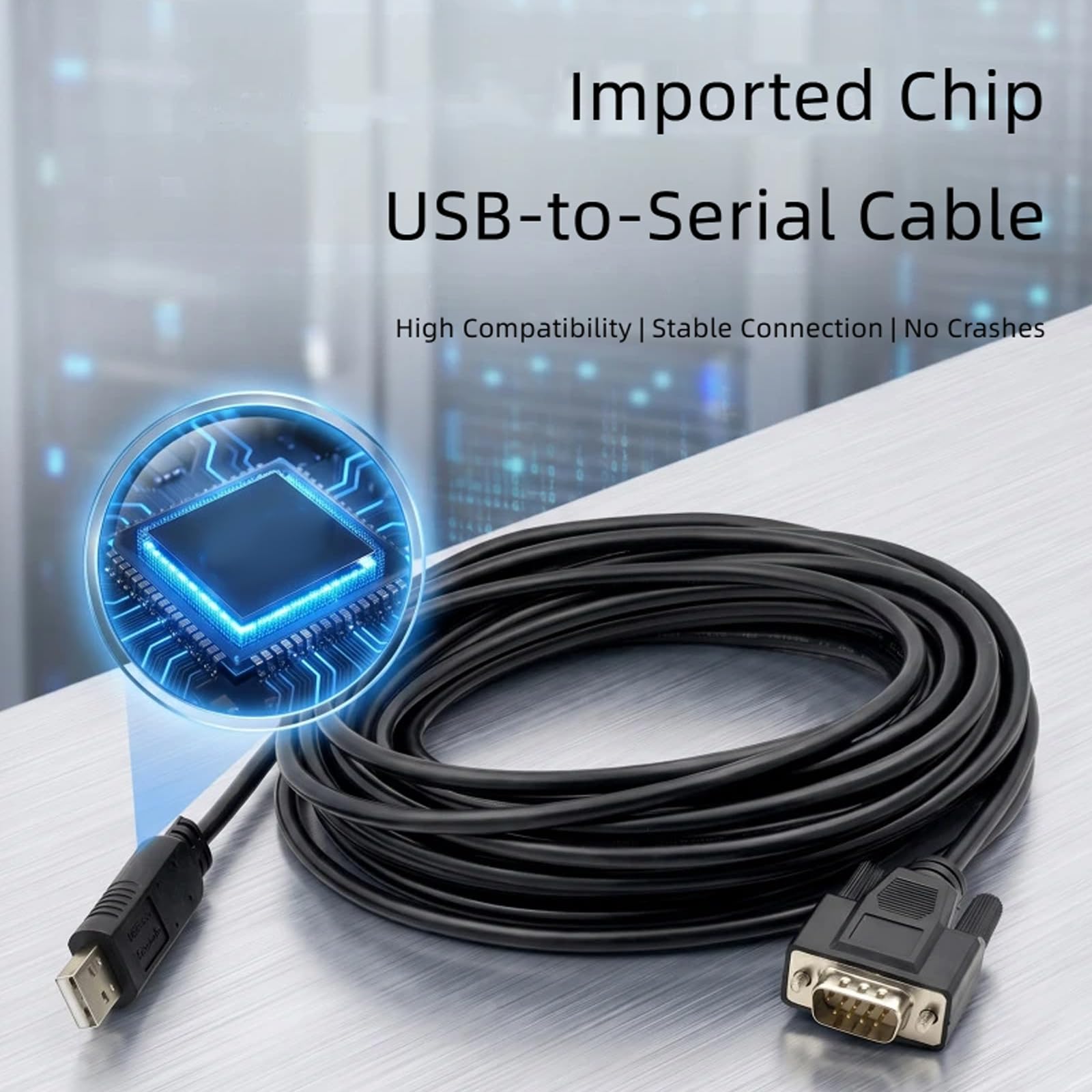 Kabel przyłączeniowy starszych urządzeń USB do DB9, 20 m MALEHEAD