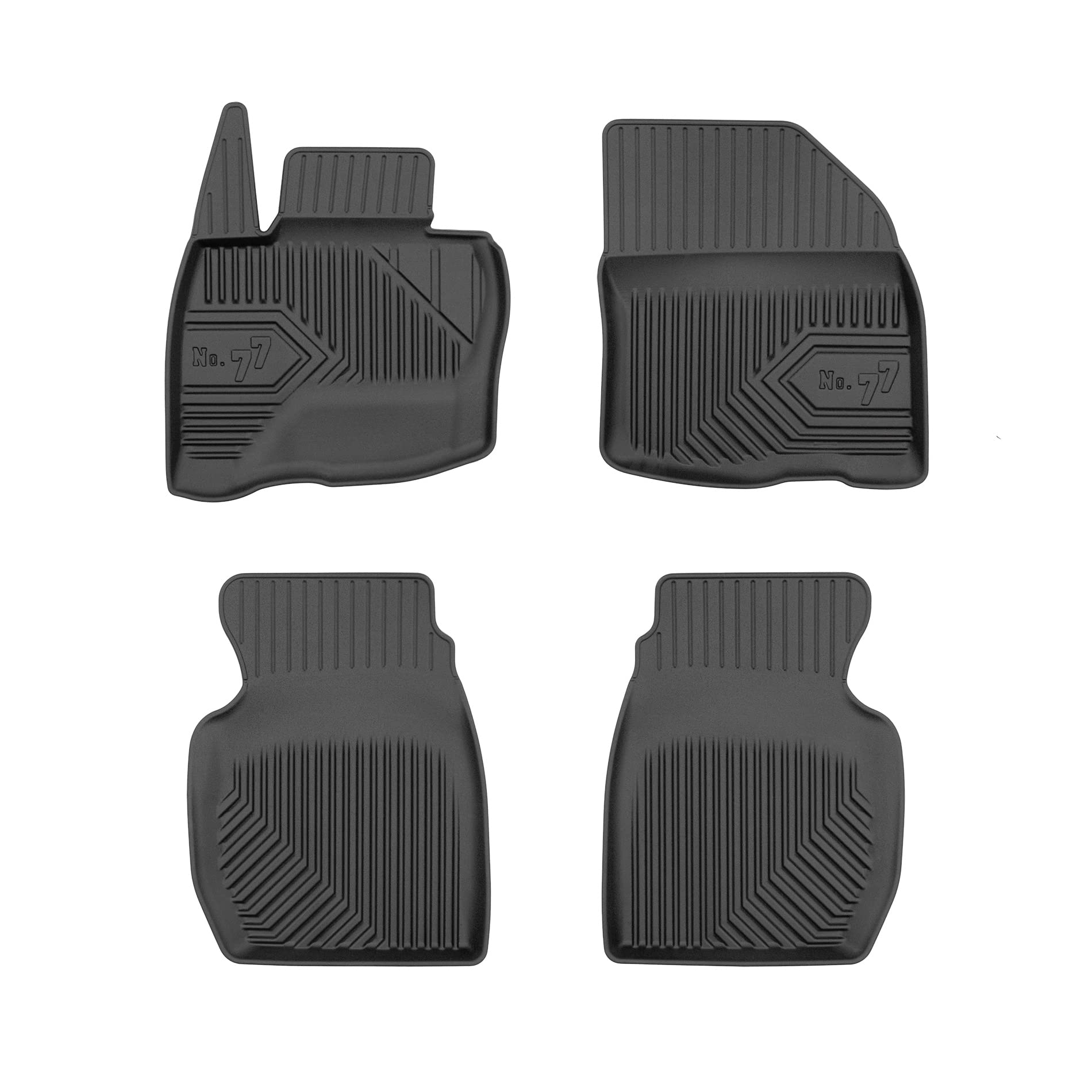 FROGUM No.77 Alfombrillas para Coche Alfombras para Honda Civic VIII 2006-2011 | Borde Alto | para Todo el año | Tamaño