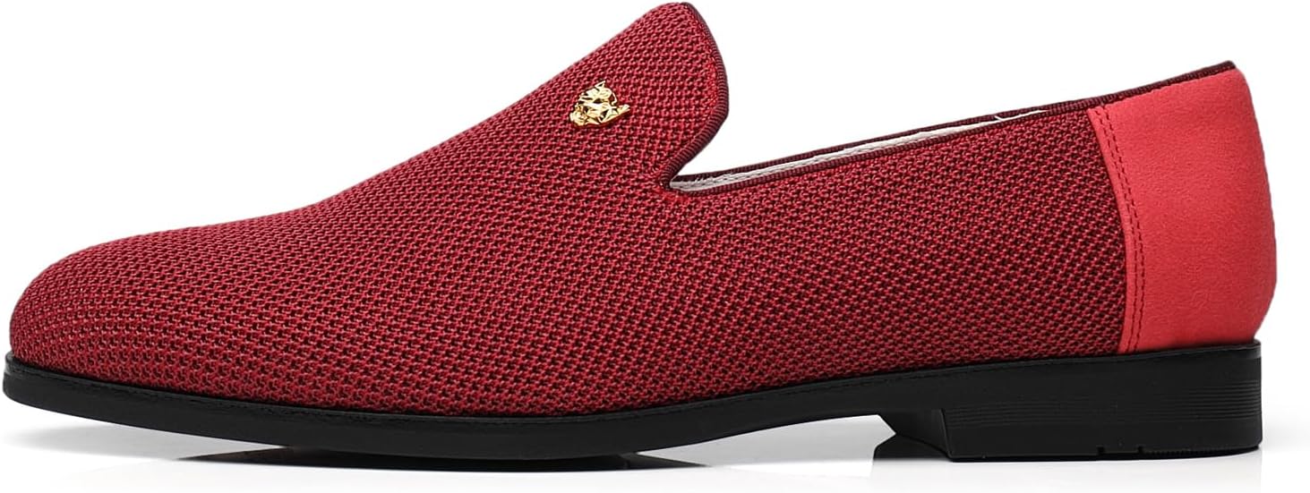 メンズ ローファー ドレス スリップオン ドライビング タキシード スーツ シューズ, ワイン, 10