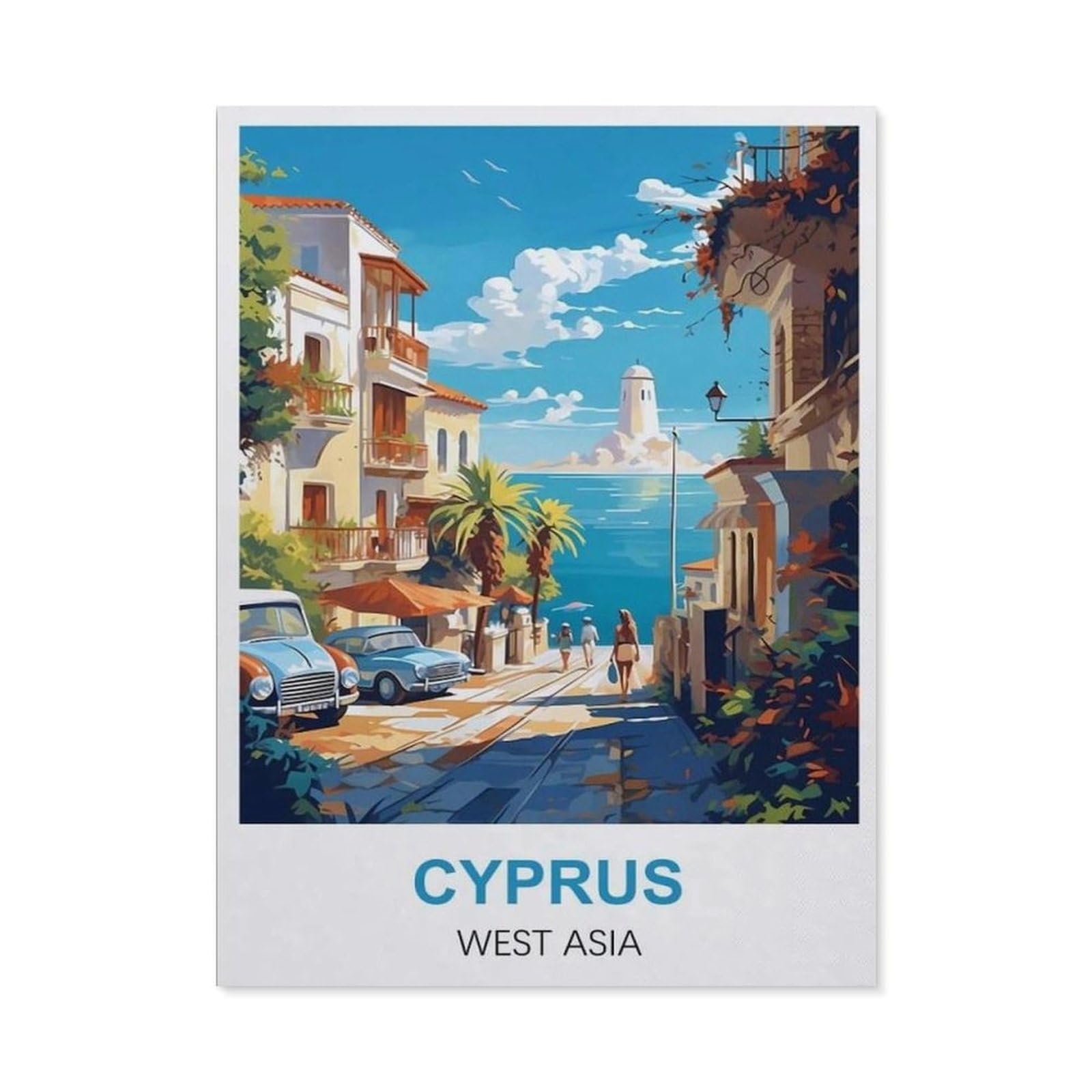 Metal Sign Tin Sign，Cyprus West Asia(15x30cm）
