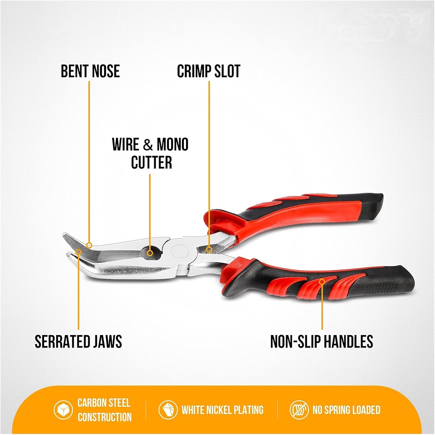 Fishing Pliers Stainless Steel Fishing Pliers Resistant Fish Hook Saltwater Remove Fishing Tool with Lanyard Fishing Tackle(Color:Straight nose)