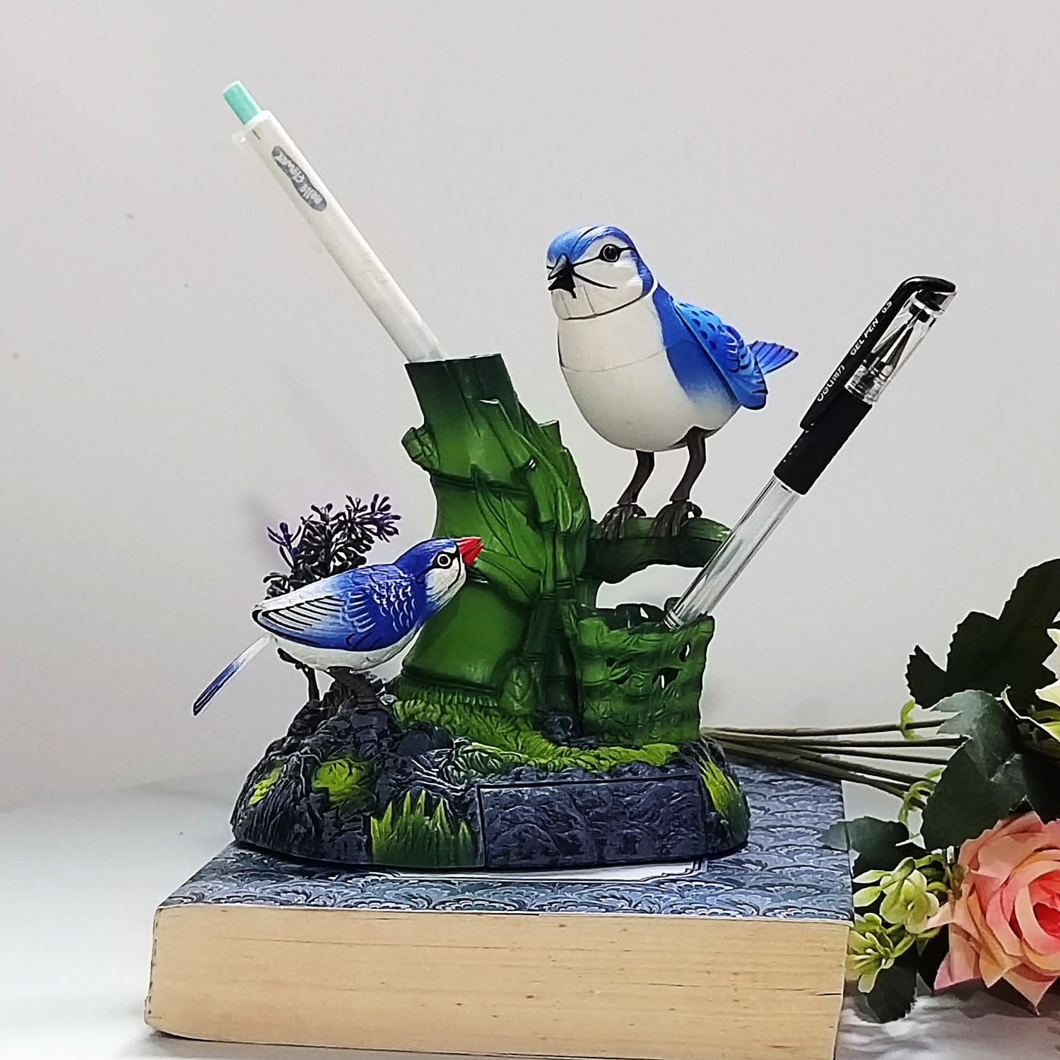 Juguetes electrónicos realistas para pájaros, animales eléctricos, mascotas, mover, chirp, hogar, oficina, mesa, escritorio, decoración de pared, regalos de cumpleaños para niños 5