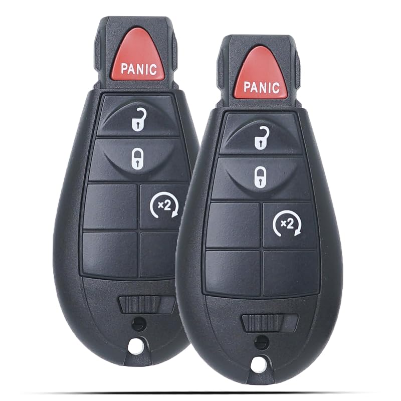 Controle remoto keyless para Jeep Cherokee 2014 a 2021 MechanMagic GQ4-53T com chip 4A, 4 botões, preto, kit com 2