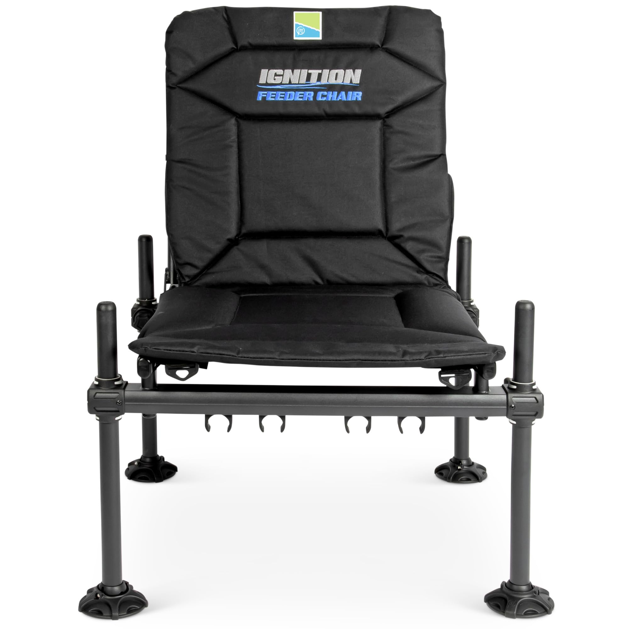 Preston Innovations Preston Ignition Feeder Chair Combo Chaise feeder avec bras feeder, bras croisé, 2 supports de canne et table d'appoint