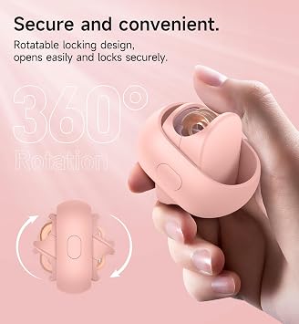 SURITCH Case for Loop Earplugs, Portable Storage Container for Earplugs & Accessories, Pink